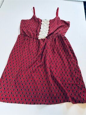 Maurices Red Floral Bandana-Style Tank Top Mini Dress